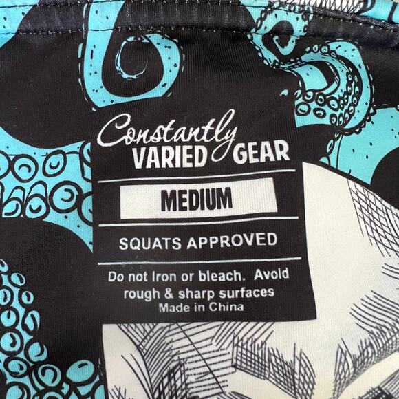 Constantly Varied Gear CVG Women's Size M Kraken Full Length Leggings Blue White - Picture 10 of 10